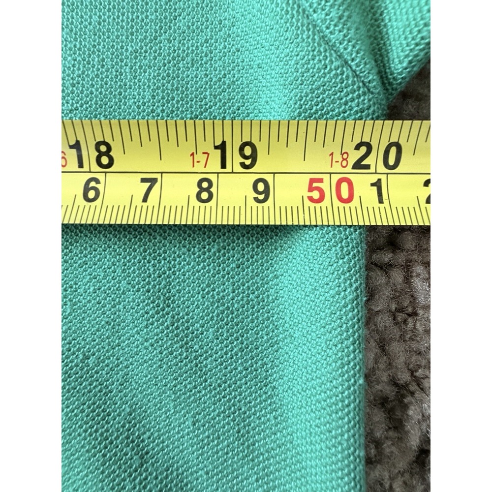 Lacoste Short Sleeve Polo Shirt Solid Green Embroidered Gator Logo Large JBHS - Picture 7 of 11
